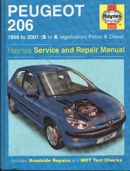 (image for) Haynes Peugeot 206 Workshop Manual 1998-2001 Petrol and Diesel